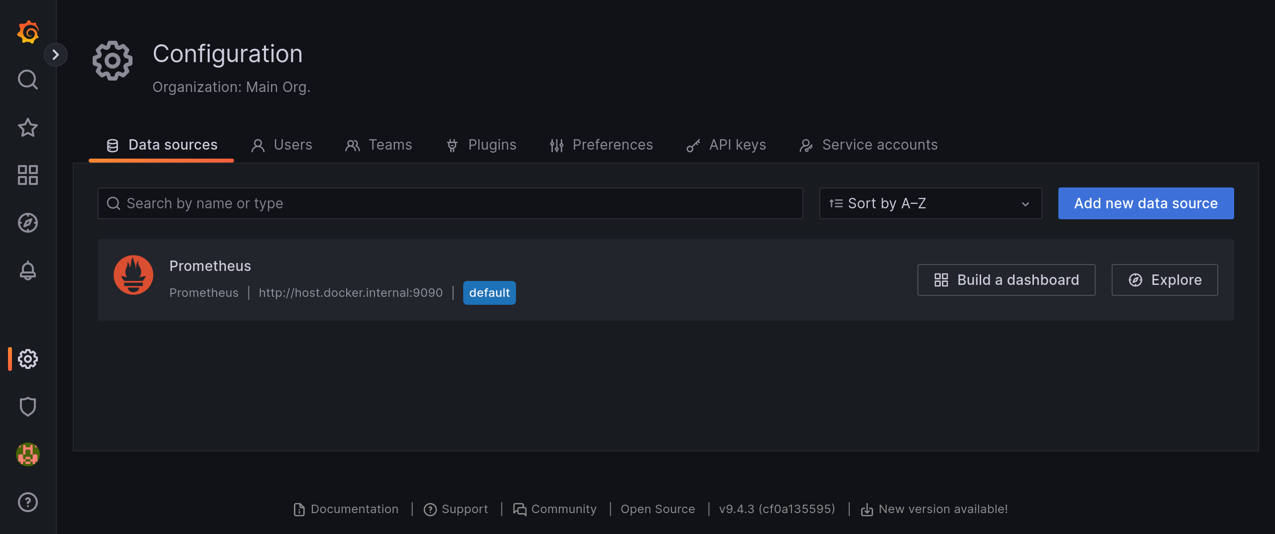 Grafana 数据源